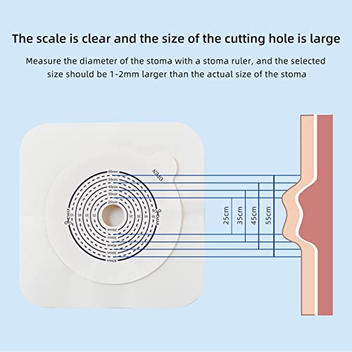 20 Pcs Ostomy Supplies,15 Pcs Two Piece Colostomy Bags With Closure, 5 Pcs Skin Barriers With Hydrocolloid & Non-Woven Border,Ostomy Bag For Ileostomy Stoma Care #TOP2