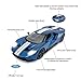 RASTAR RC Car | 1/14 Ford GT Remote Control RC Race Toy Car for Kids, Open Doors by Manual, Blue (2.4GHz)