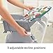 Fisher-Price Baby to Toddler High Chair SpaceSaver Simple Clean Portable Dining Seat & Booster with Washable Deep Tray & Liner, Pearfection