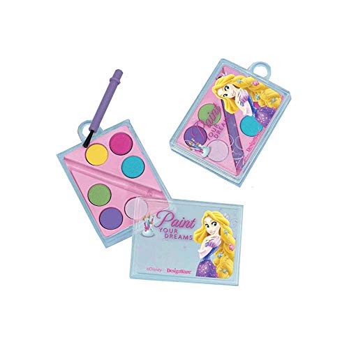 Rapine Paint Set Disney Princess Birthday Party Favour (12 Pack), Multi Color, 2 3/8