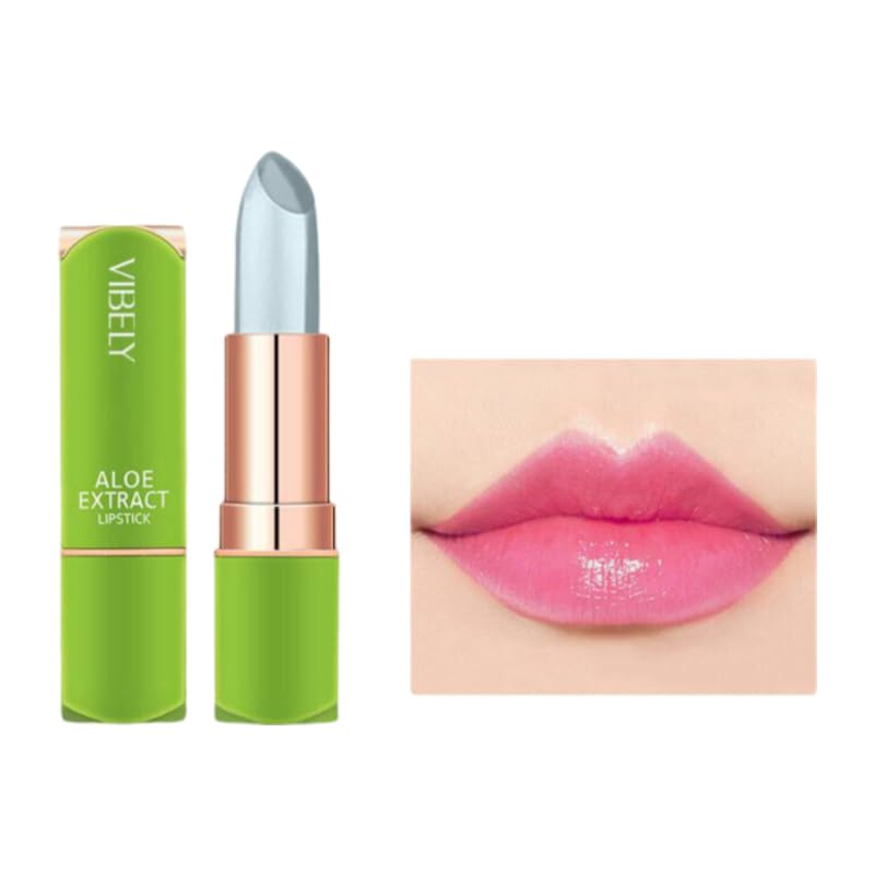 Aloe Vera Color Changing Lipstick, Long Lasting Moisturizing Jelly Lip Balm