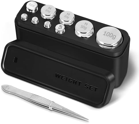 Kuong 5Pcs 1g 2g 5g 10g 20g Grams Jewelry Weights Precision Chrome Calibration Scale Weight Set Kit I.57904620 - View #7