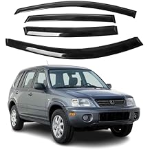 Fit for Honda CR-V 1997 1998 1999 2000 2001 ; Premier 2mm Thick Tape-On Premium Wind Deflectors for Front and Rear Windows, Durable & Sleek Design, Set of 4