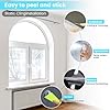 NIDOJP 4 Mil Clear Window Safety Film, 17in x 6.5ft Self-Adhesive Explosion-Proof Protection Film for Glass Windows, Doors & Mirrors, Shatterproof and Scratch-Resistant for Kids, Pets & Home Use