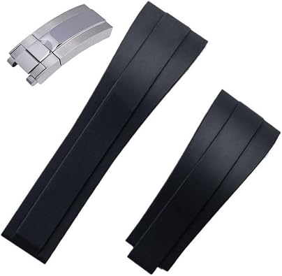 22mm Silicone Rubber Watch Strap For Rolex Sky-Dweller Skywalker Sea-Dweller Watchband