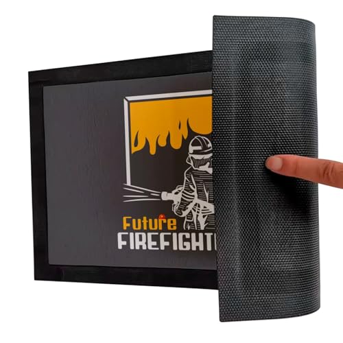 Paillasson Noir Future Firefighter Idée Cadeau Originale Pompier 75x50 - 5