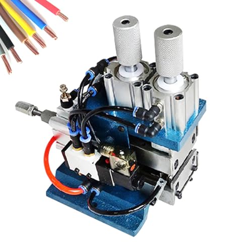 YYJYZH Máquina peladora de Alambre neumática,Máquina peladora de Alambre semiautomática,Máquina peladora de Alambre con núcleo de Vaina Pelacables de Cobre para restos (A)