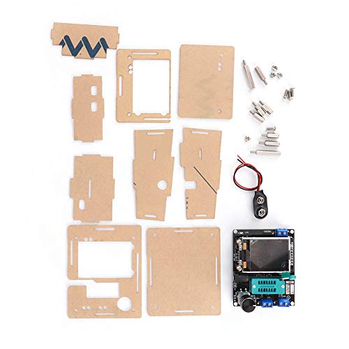 Image of Oumefar Meter with Case NPN PNP Transistor Tester Small Volume Inductance Capacitance Meter for NPN and PNP Transistors, 160x128 Color Display Automatic Detection