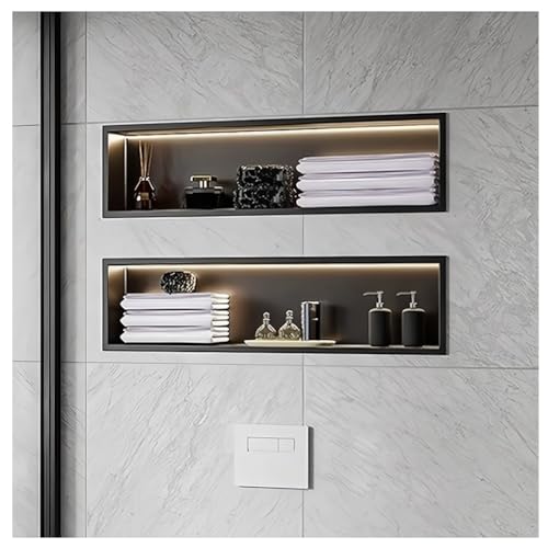 Étagère murale encastrée étanche sans carrelage pour optimiser la douche
