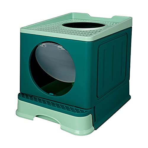 Cajas de Arena PET WATION BIEN SPACE BIG ESPACIO Anti Splash Cats Caja de arena Caja plegable BAÑO Tipo de cajón de bandeja Tipo Gato grande Dung Cuenca Mascotas Suministros Limpios Arenero ​Gatos