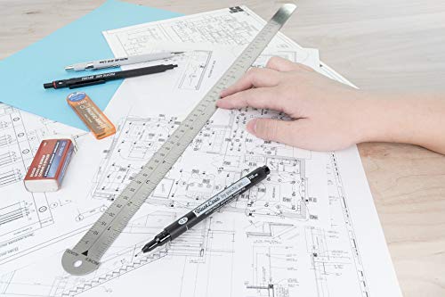Pacific Arc 18 Inch Pica Pole Metal Ruler, With Pica, Points, Inches, And Agate Measurements, Stainless Steel Ruler For Drafting #TOP7