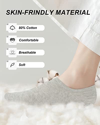 9 Pairs No Show Socks Womens, Low Cut No Show Socks Size 6-10, 3 Colors Flat Socks for Women4