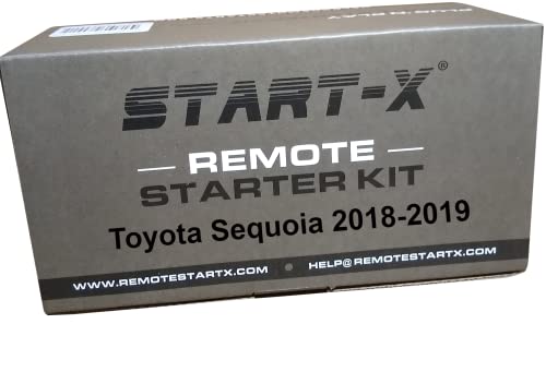 Start-X Remote Starter for Toyota Sequoia (2018-2019) | Key Blade Start Engine | Lock 3 Times to Remote Start | Plug N Play