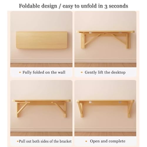 Bureau mural pliable pour optimiser un bureau à la maison - 7