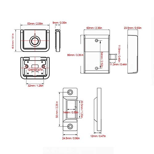 Serrure empreinte digitale intelligente sans clé pour meuble et placard ringer