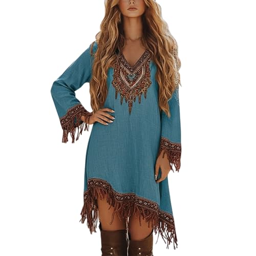 Robe décontractée en dentelle florale ample pour femme au quotidien