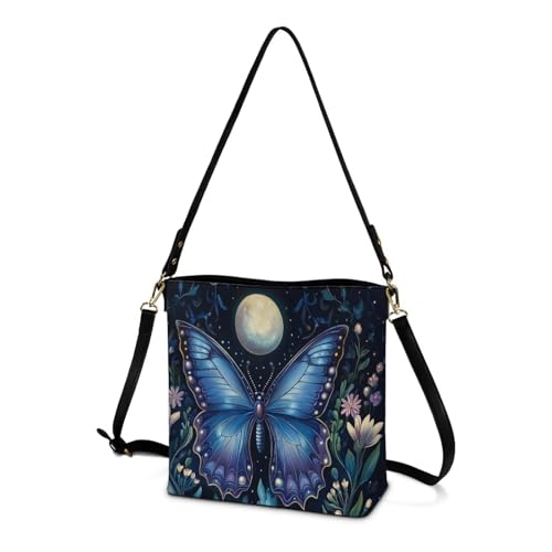 HUGS IDEA Handbags for Women's Leather Hobo Bags Shoulder Bucket Crossbody Purse4