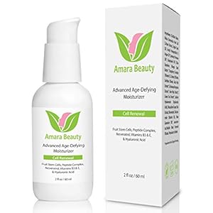 Amara Beauty Anti Aging Face Cream Moisturizer with Resveratrol & Peptides, 2 fl. oz.