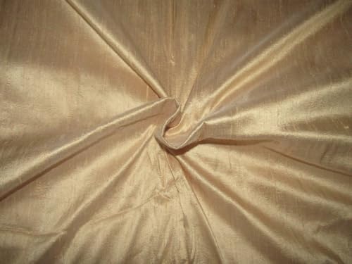 Soie sauvage beige doré 137 cm pour rideaux de salon et robes de soirée élégantes