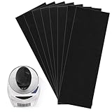 8 Pièces Filtre Charbon, 25X9cm Filtre a Charbon Actif pour Litière de Chat Filtre Charbon Actif pour Cuisines et Poubelles Sans Odeur