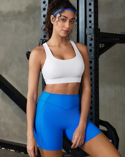 Image of RUNNING GIRL High Impact Sports Bra,Racerback Sports Bras for Women High Support Molded Cup Workout Bra with Sewn in Pads