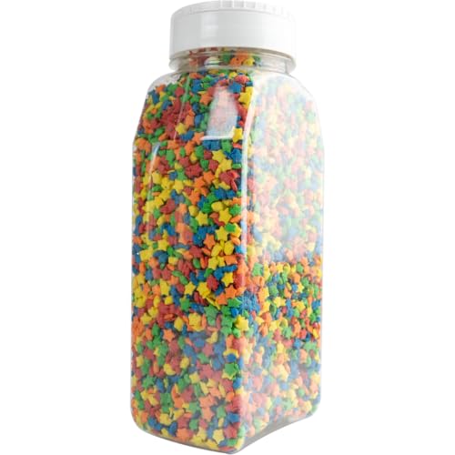Image of Cake Mate Bright Stars Confetti Sprinkles - Colorful Red, Yellow, Green & Blue Star Sprinkles for Cakes, Cupcakes, Cookies, and More - Easy Pour Lid, 26oz
