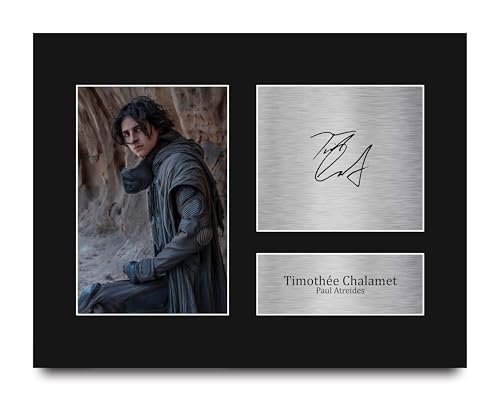 HWC Trading Timothee Chalamet Dune Gifts Printed Signed Autograph Picture for Movie Memorabilia Fans - US Letter (ID-008974)