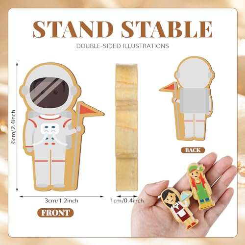 Kathfly 36 Pcs Wooden Community Helpers Community Wooden Toy Preschool Little Professionals Block Character Set Multicultural Career Figurines Creative Play Social Emotional Learning Wood People Toy by Kathfly - Image 2