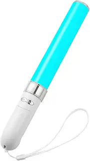 HAYOKU コンサートライト ペンライト 自動切替+手動切替 28CM 18色カラーチェンジLED 高輝度 応援用品 応援ライト電池式 操作簡単【シルバー】