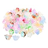  COHEALI 100 Pièces Pendentif Orchidée De La Vallée Émaillé Charme De Fleur Perles De Fleurs Perles De Lampadaire Millefiori Pendentifs Breloques Bricolage Pendentif Charme Un Verre