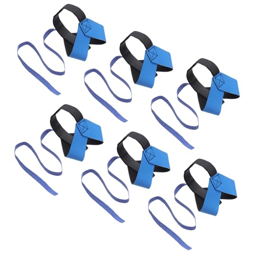 Image of MECCANIXITY 6pcs ESD Anti Static Foot Heel Straps 20 inch Anti Static Wrist Strap Band Adjustable for Grounding Removing Static Blue