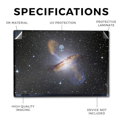 Image of Laptop Skin Compatible with Alienware M16 R2 (2024) - Centaurus - Premium 3M Vinyl Protective Wrap Decal Cover - Easy to Apply | Crafted in The USA by MightySkins
