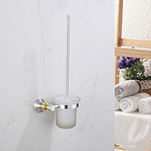Ensemble brosse de toilette continental en aluminium anti-rouille pour maison