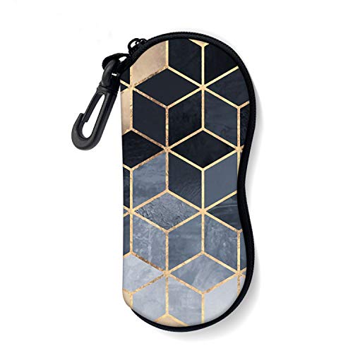 Image of Sunglasses Soft Case with Carabiner Ultra Light Neoprene Zipper Glasses Case