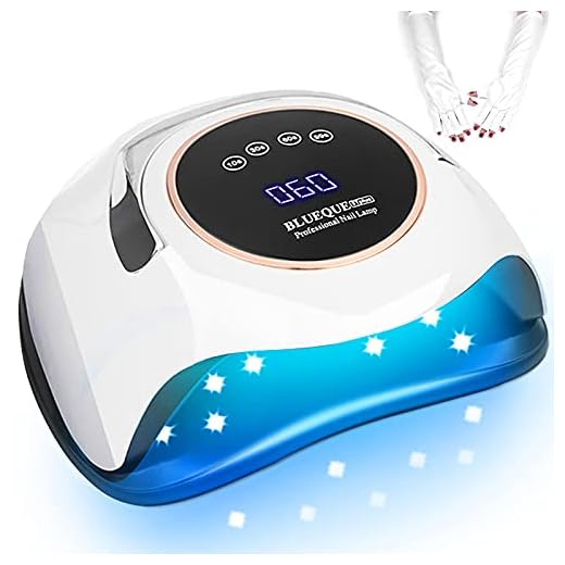 PENNY73 Lâmpada portátil para unhas de 180 W, secador de gel, lâmpada UV profissional com sensor inteligente e ferramenta de manicure com temporizador