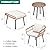 YITAHOME 5-Piece Outdoor Wicker Furniture Set, All-Weather Patio Bistro Set with Footrest, Small Patio Conversation Set for Balcony Outside, Outdoor Chairs with Ottomans and Coffee Table