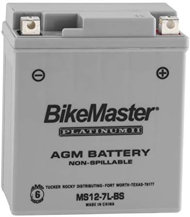 BikeMaster AGM Platinum II Battery MS12-7L-BS for Suzuki DR200SE 1996-2013