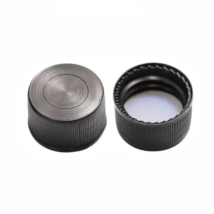 Tappi for fiale for cromatografia con setti in PTFE/silicone bianco - Tappi solidi in polipropilene da 4 ml (confezione da 100)