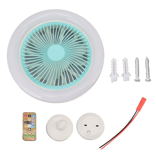 Ventilador de techo silencioso para bebés que elimina el calor nocturno con luz LED suave E27