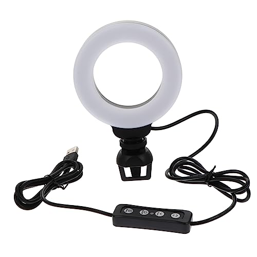 MOLUCKFU Conference Working Makeup 4 Inch Led Video Soft Uniform Clip-on Led Camera