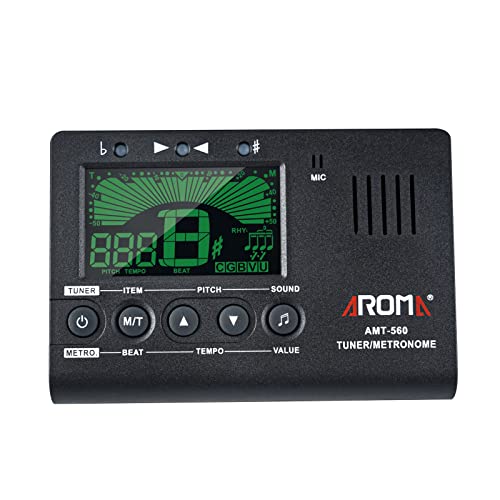 SIMBAE Accordeur électrique AMT-560 Accordeur électrique et métronome micro intégré avec câble de micro 6,3 mm pour guitare, basse, violon, ukulélé, universel portable - Les Beatles, Paul McCartney, John Lennon, RIngo Starr, George Harrison SIMBAE Accordeur électrique AMT-560 Accordeur électrique et métronome micro intégré avec câble de micro 6,3 mm pour guitare, basse, violon, ukulélé, universel portable – Image 4