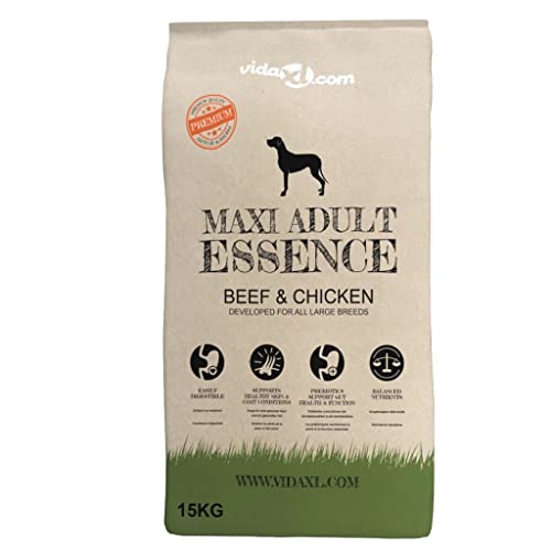 ZEYUAN Trockenhundefutter Maxi Adult Essence Beef & Chicken 15 kg, Hundefutter Trocken, Dog Food, Hundefutter Aufbewahrung