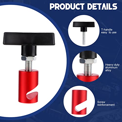 Image of 6 PCS Car Hood Prop Struts Clamp Lift Support Retaining Clip Rod Retaining Holder Tool (Yellow, Blue and Red)