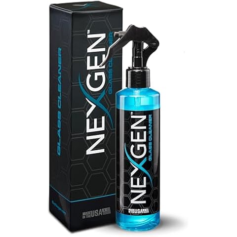 Nexgen Ultimate Glass Cleaner (8oz) - Streak-Free Shine - Removes Dirt, Grease & Grime - Instant Car Detailing - Car Cleaning Supplies - Ideal for Auto, Home, & Office Glass Surfaces Cover