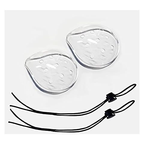 DADADEFEIJI 2 Pcs Porous Transparent Eye Mask Ventilation Transparent Eye Mask Plastic Eye Mask with Telescopic Rope Porous Breathable Eye Patch Cover