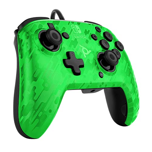 Pdp Controller Faceoff Deluxe+ Audio Wired Switch Camo Green #TOP7