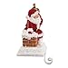 Kurt S. Adler Kurt Adler Resin Santa with Gift Box, 6.5-Inch Stocking Holder