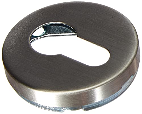 Bricard 667021 Paire de rosaces INOX Tempo pour Porte d'entrée Cover