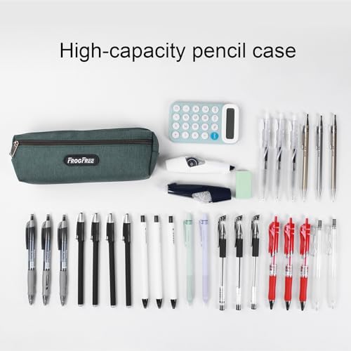 Image of Small Pencil Case - Zipper Pen Pouch for Students, Cute Pencil Bag Back To School Supplies