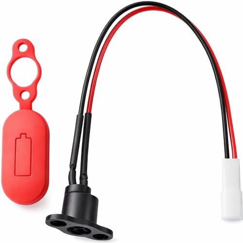 Alomejor Electric Charging Port with Cover Charging Port Dust Plug for M365 Electric